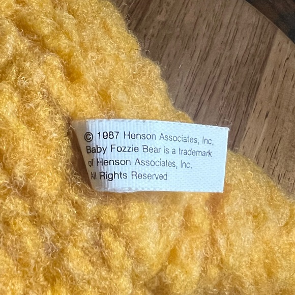Fozzy Bear JIM HENSON Baby Plush McDonald’s 1980’s Vintage Plush - Picture 15 of 17